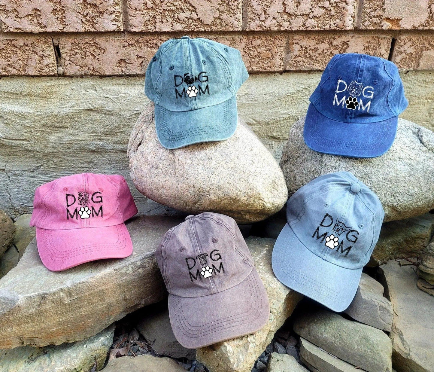 Dog Mom Cap with Custom Pet Portrait - Puppy Artisan