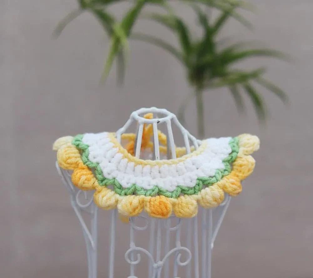 Wool Pet Collar Lace - Puppy Artisan