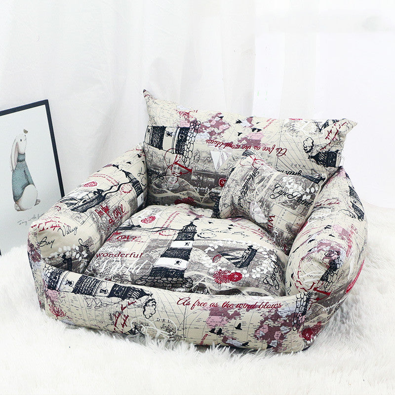 Pet Supplies Autumn And Winter Sofa Pet Nest Canvas | Puppy Artisan