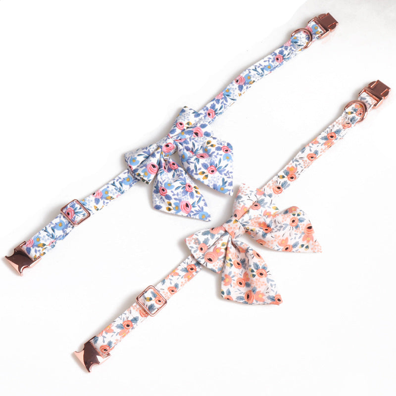 Fashion Pet Dog Print Bow Collar | Puppy Artisan