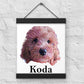 Personalized Custom Matte Paper Poster With Hanger | Puppy Artisan