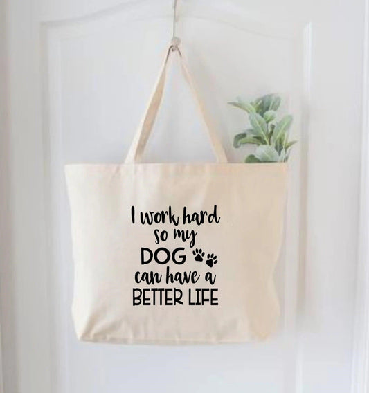 Dog Quotes Tote Bag | Puppy Artisan