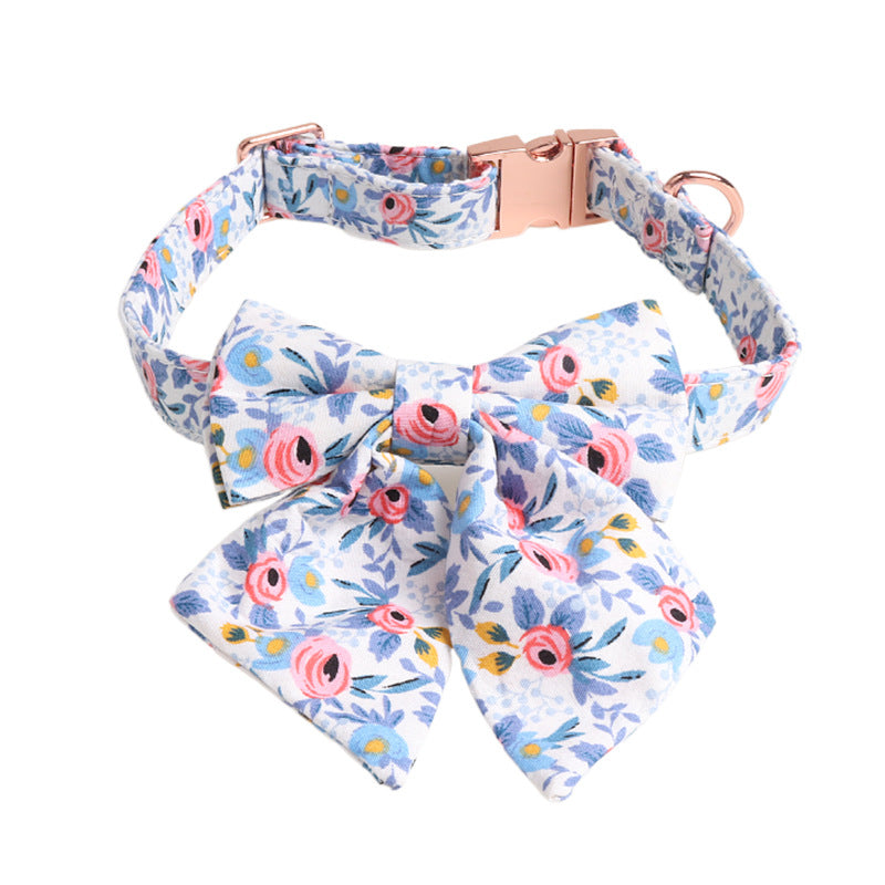 Fashion Pet Dog Print Bow Collar | Puppy Artisan