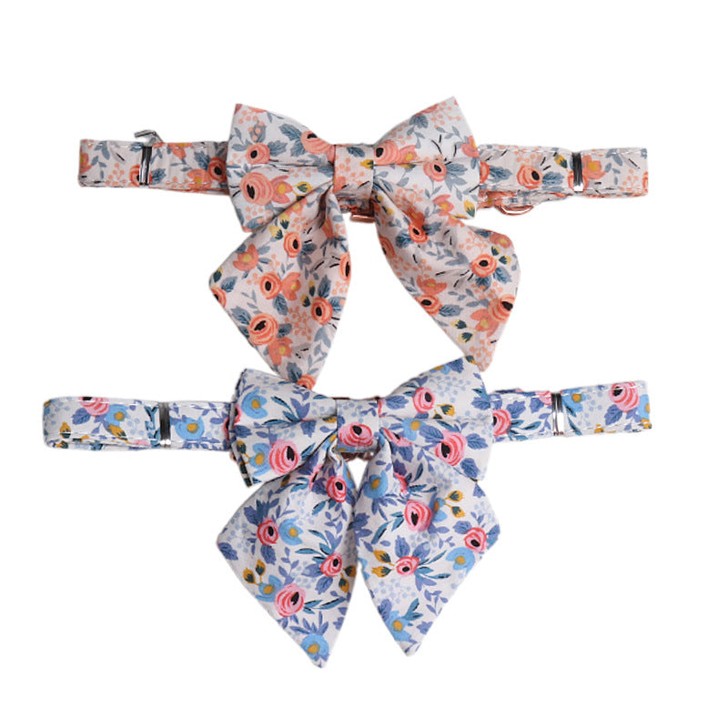 Fashion Pet Dog Print Bow Collar | Puppy Artisan