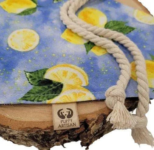 Blue Sky Lemons Bandana - Puppy Artisan