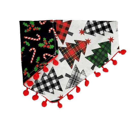 Candy Canes Bandana - Puppy Artisan