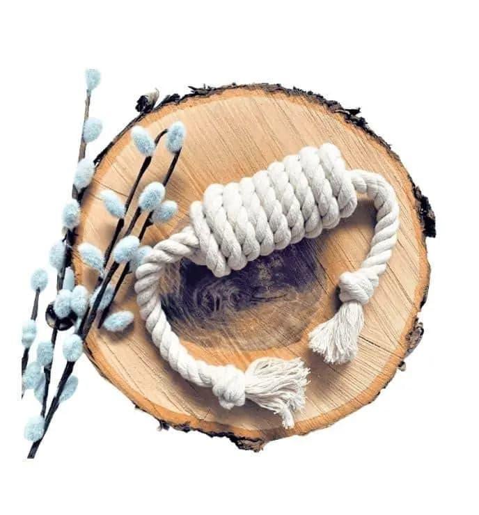 Cotton Rope Nautical Wrap Toy - Puppy Artisan