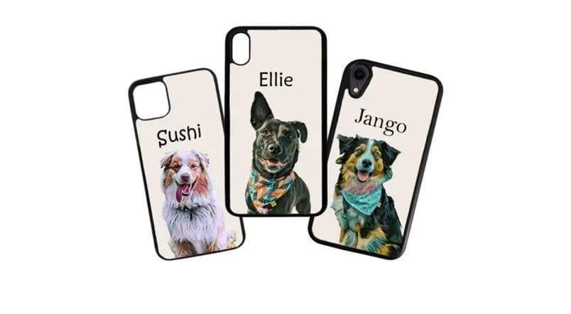 Custom Pet Portrait Phone Cases - Puppy Artisan