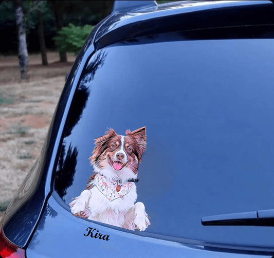 Custom Pet Stickers On Cars - Puppy Artisan