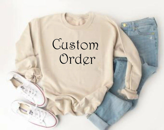 Custom Text Unisex Crewneck Sweatshirt - Puppy Artisan