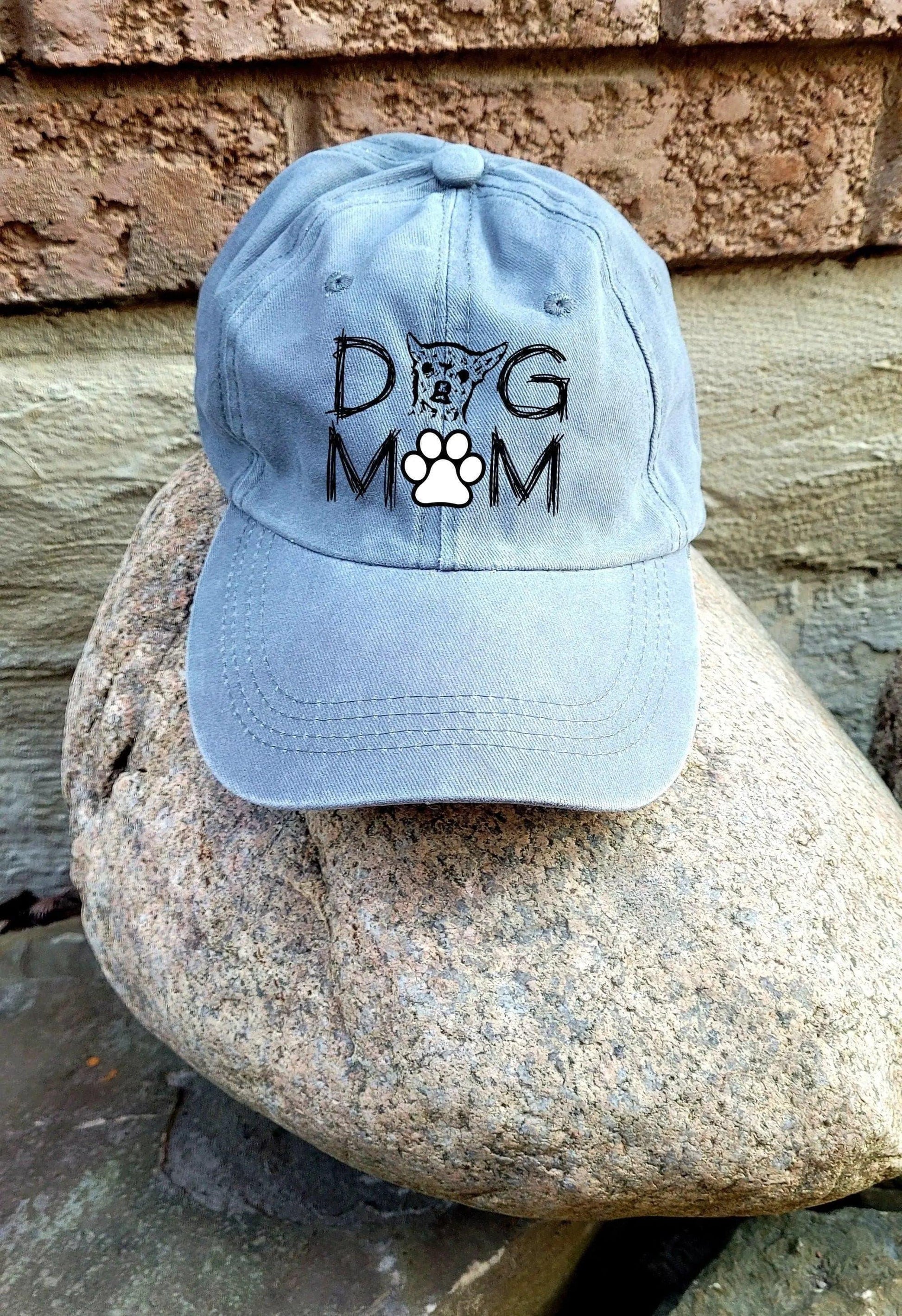 Dog Mom Cap with Custom Pet Portrait - Puppy Artisan