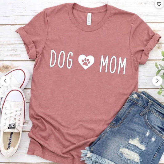 Dog Mom & Dog Dad Heart + Paws Short Sleeve T-Shirt - Puppy Artisan