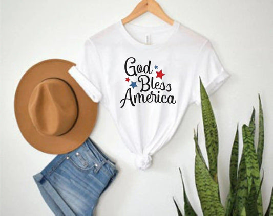 God Bless America Short Sleeve T-Shirt - Puppy Artisan