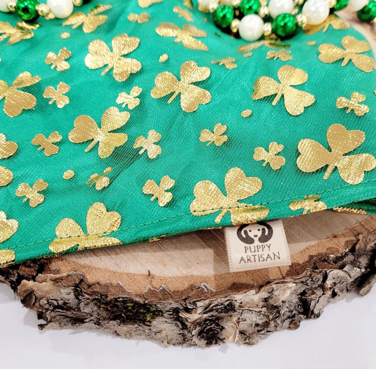 Golden Clovers Bandana - Puppy Artisan