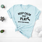 Keep Calm and Play Short Sleeve T-Shirt - Puppy Artisan