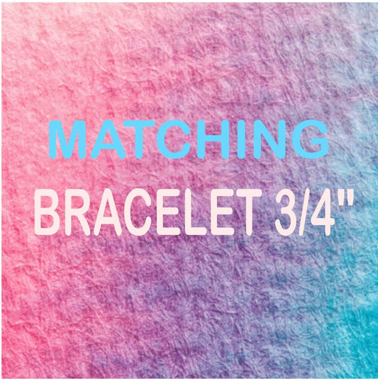 Matching Bracelet 3/4" - Puppy Artisan