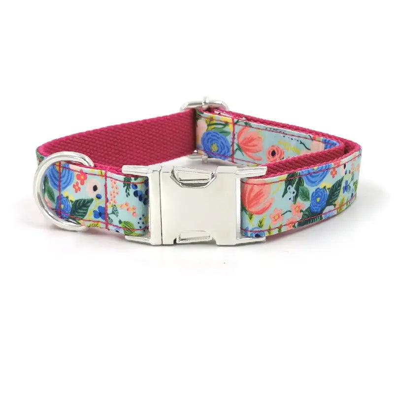 Mid Spring Garden Collar Leash Bowtie Set - Puppy Artisan