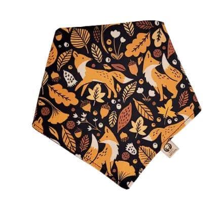 Midnight Autumn Foxes Bandana - Puppy Artisan