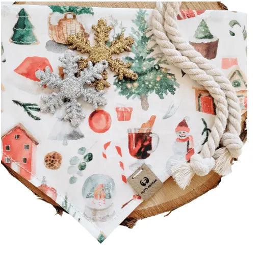 Noel Christmas Bandana - Puppy Artisan