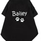 Personalized Dog Short Sleeve T-Shirt With Crew Neck - Puppy Artisan