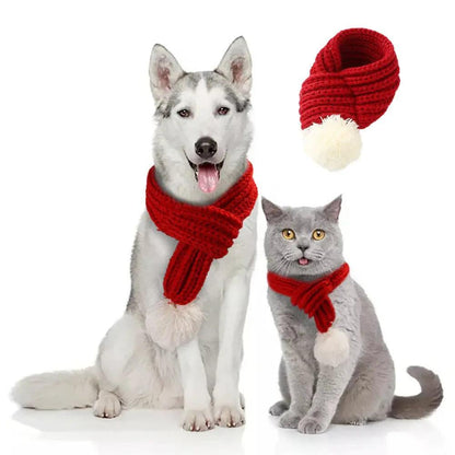 Pet Christmas Wool Scarf - Puppy Artisan