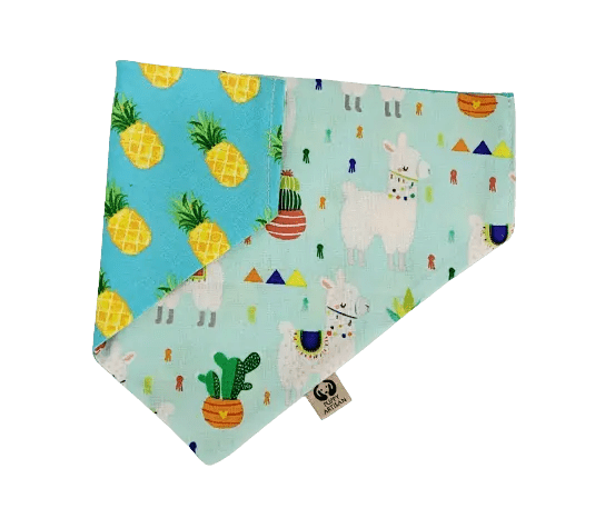 Pineapple Teal Bandana - Puppy Artisan