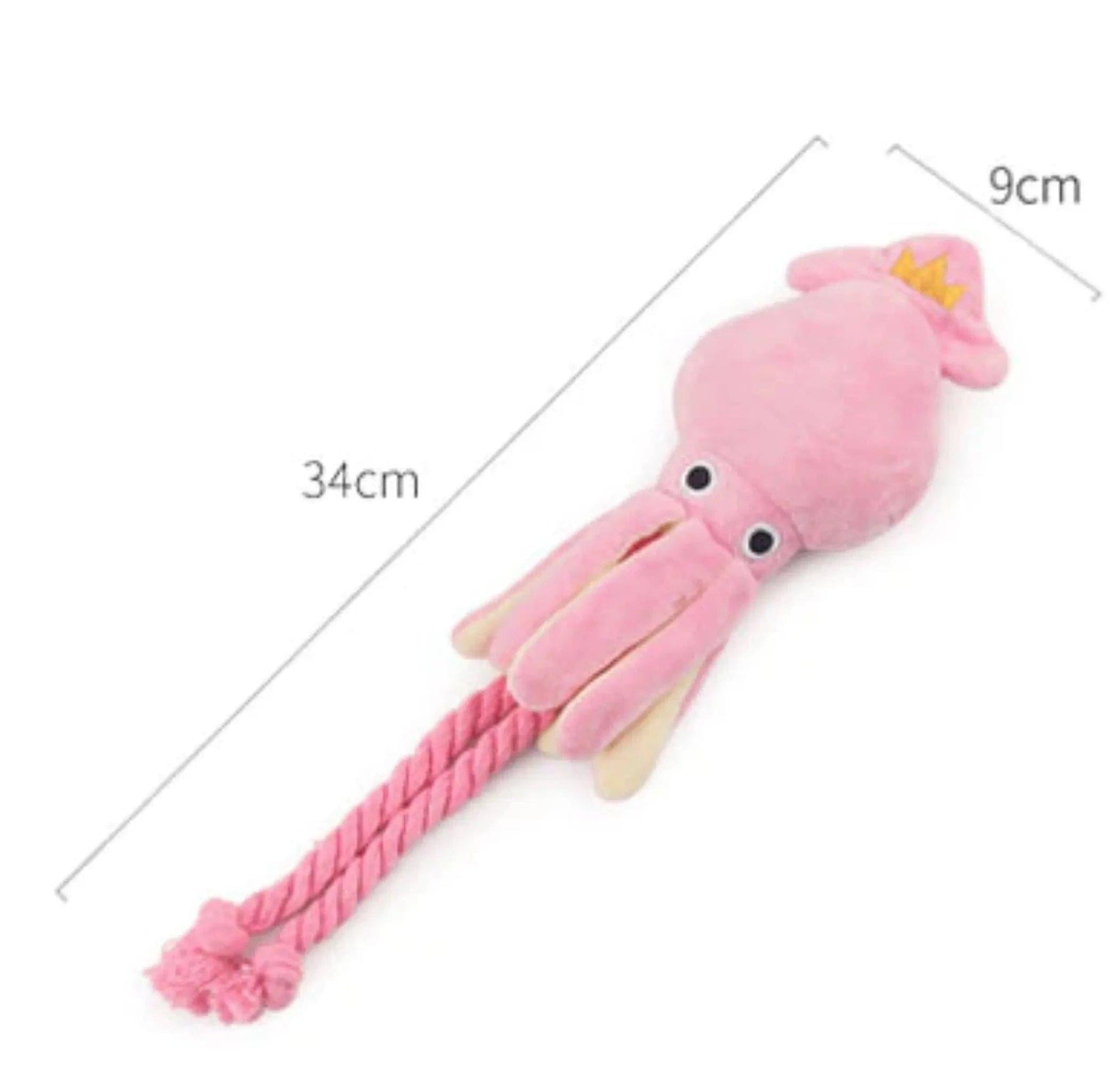 Pink Octopus Plush Toy - Puppy Artisan