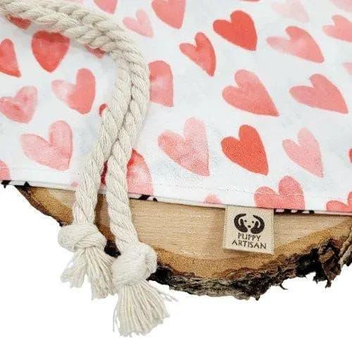 Pink Ombre Hearts Bandana - Puppy Artisan