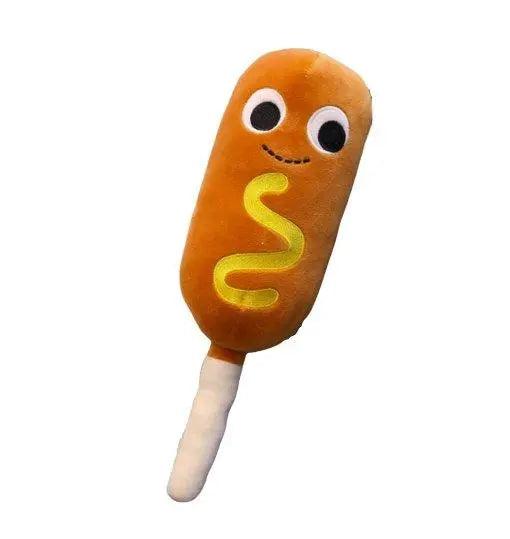 Pogo Hot Dog Stick Plush Toy - Puppy Artisan