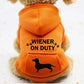 Wiener on Duty Hoodie - Puppy Artisan